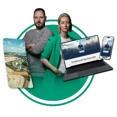Hrncirovi Studio tým prezentuje tvorbu webových stránek a videí pro finance a reality
