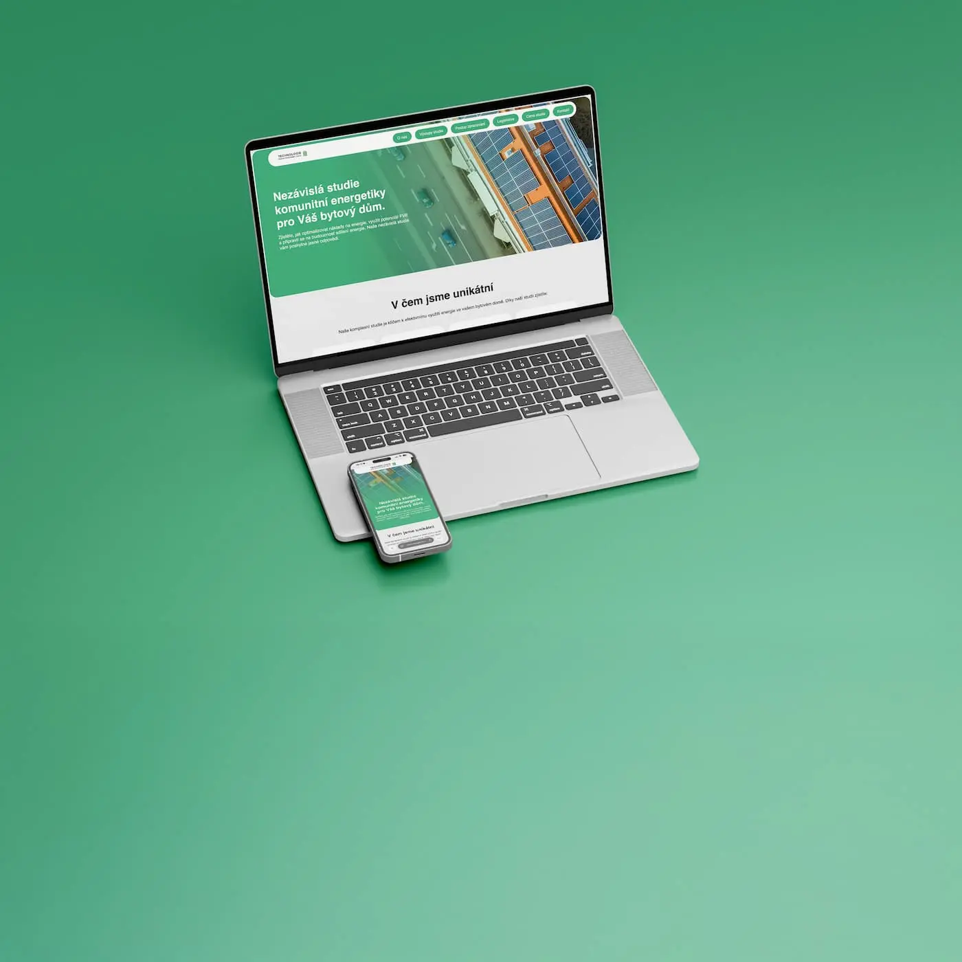 Ukázka tvorby webu: Web pro klienta v oblasti energetiky